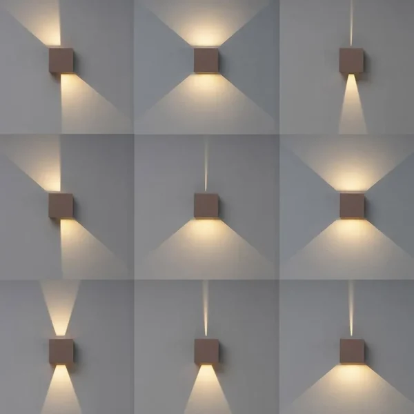 buitenlamp_wand_bruin_upd_2.webp Store Straluma Buitenlamp wand bruin up+down IP54