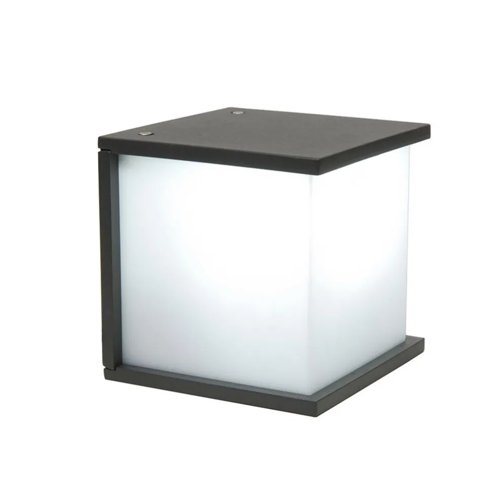 buitenlamp_wand_kubus_ip__0.webp Best Sale Straluma Buitenlamp wand kubus IP44 donker grijs