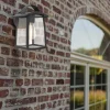 buitenlamp_wand_zwart_met_4.webp Online Straluma Buitenlamp wand zwart met helder glas