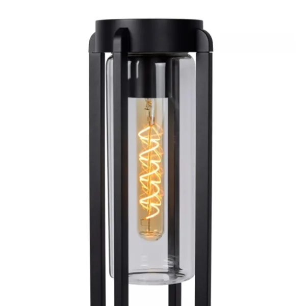 buitenlamp_zwart_metaal_m_2.webp Cheap Straluma Buitenlamp zwart metaal met glazen kap IP44