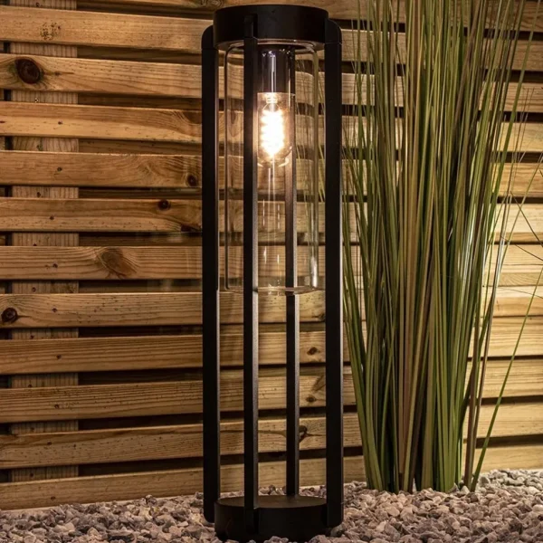 buitenlamp_zwart_metaal_m_4.webp Cheap Straluma Buitenlamp zwart metaal met glazen kap IP44