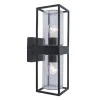 Clearance Straluma Buitenlantaarn dubbel strak zwart/helder glas
