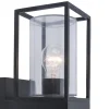 Clearance Straluma Buitenlantaarn dubbel strak zwart/helder glas
