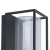 Best Straluma Buitenlantaarn rechthoek zwart/helder glas  IP44