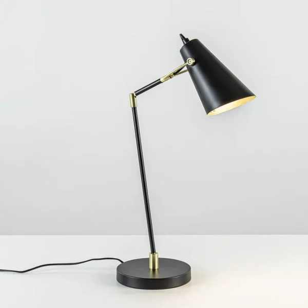 bureaulamp_barre_zwartmat_1.webp Clearance Straluma Bureaulamp Barre zwart/matgoud