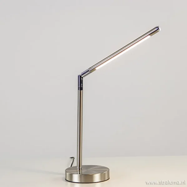 burolamp_ugello_nikkel_me_1.webp Best Sale Straluma Burolamp Ugello nikkel met pushdimmer