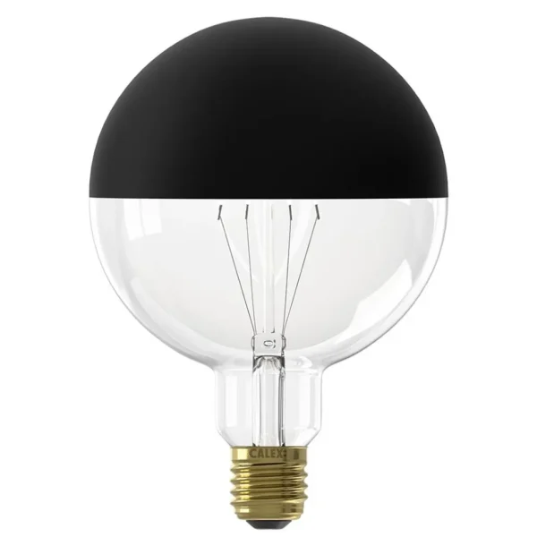 calex_led_g_kopspiegel_zw_0.webp Hot Straluma Calex LED G125 kopspiegel zwart dimbaar