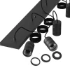 Shop Straluma Calex multipendel plafondbalk 5-lichts E27 pendels zwart