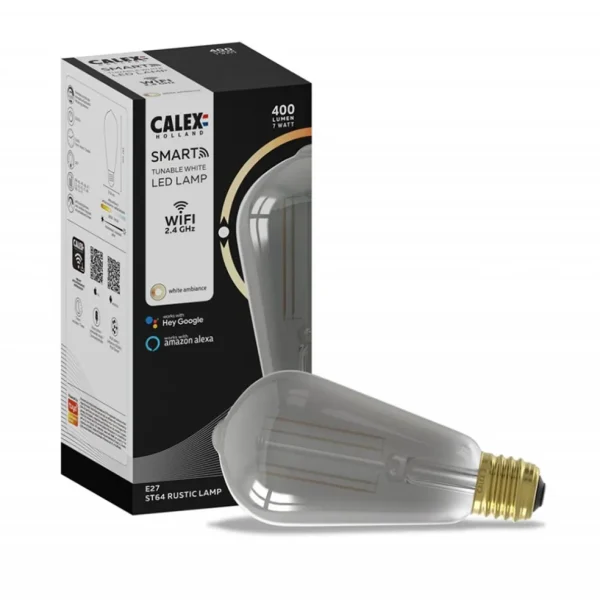 calex_smart_home_e_led_fi_1-6.webp Online Straluma Calex Smart Home E27 LED filament smoke ST64