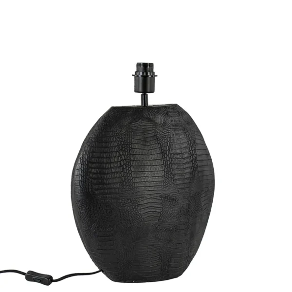 chique_lampvoet_skeld_mat_1.webp Outlet Straluma Chique lampvoet Skeld mat zwart exclusief kap