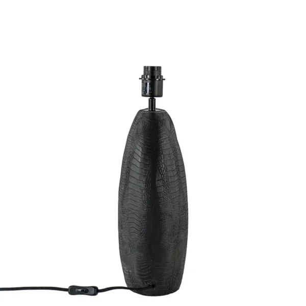 chique_lampvoet_skeld_mat_2.webp Outlet Straluma Chique lampvoet Skeld mat zwart exclusief kap