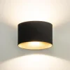 chique_led_buitenlamp_wan_2.webp New Straluma Chique LED buitenlamp wand zwart met goud IP54