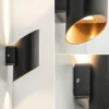 chique_led_buitenlamp_wan_3.webp New Straluma Chique LED buitenlamp wand zwart met goud IP54
