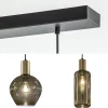 Discount Straluma Chique 5-lichts hanglamp smoke glas met brons