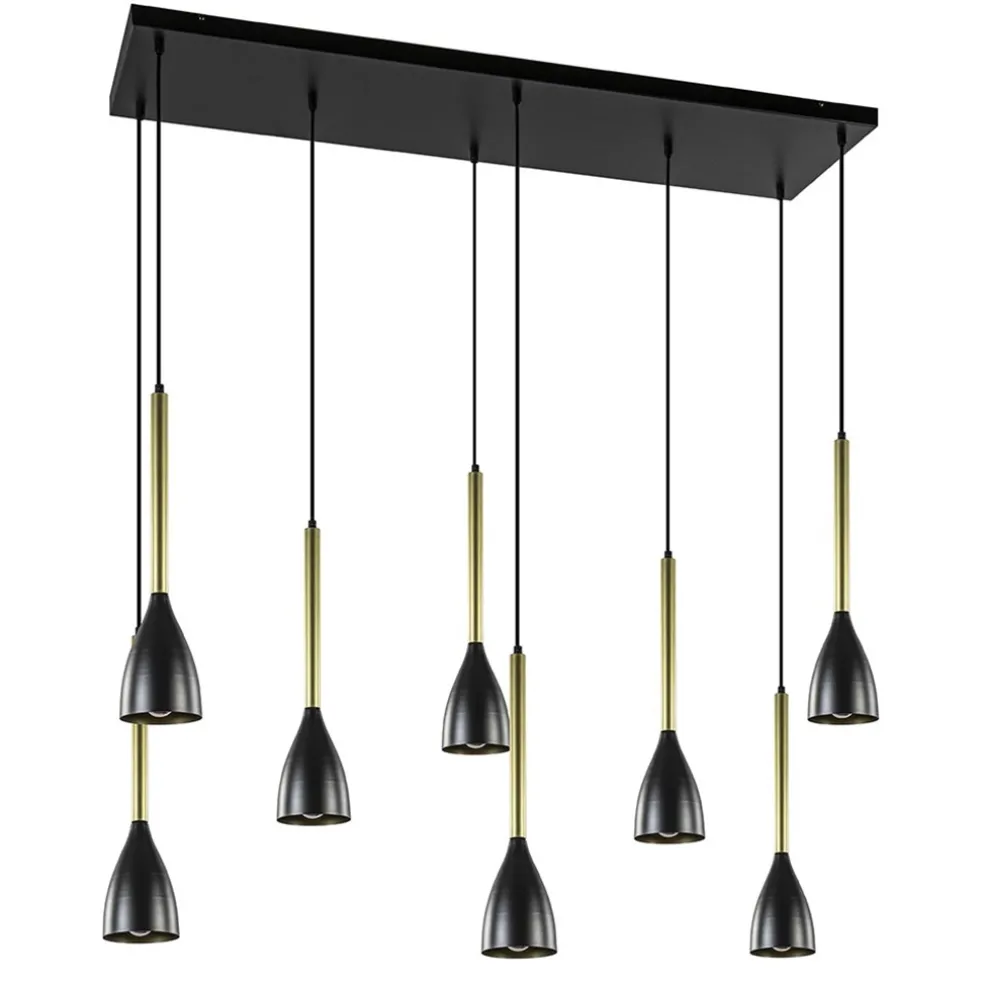chique_lichts_hanglamp_zw_0-1.webp Best Sale Straluma Chique 8-lichts hanglamp zwart met goud