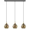 chique_lichts_hanglamp_zw_0.webp Clearance Straluma Chique 3-lichts hanglamp zwart/goud met amber glas