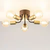 chique_plafondlamp_mat_zw_1.webp Outlet Straluma Chique plafondlamp mat zwart met goud