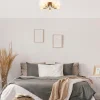 chique_plafondlamp_mat_zw_4.webp Outlet Straluma Chique plafondlamp mat zwart met goud