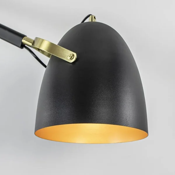 Sale Straluma Chique plafondlamp zwart met goud verstelbaar