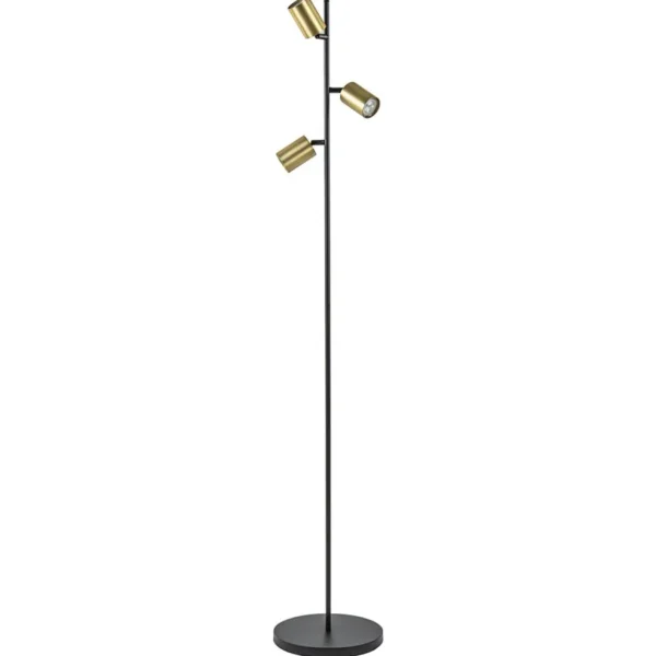 chique_staande_lamp_mat_z_0.webp Flash Sale Straluma Chique staande lamp mat zwart met gouden spots