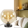Shop Straluma Chique tafellamp amber glazen bol 30 cm