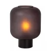 Discount Straluma Chique tafellamp zwart met mat zwart glas