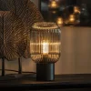 chique_tafellamp_zwart_me_4-3.webp Online Straluma Chique tafellamp zwart met smal smoke glas