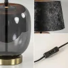 chique_tafellamp_zwartgou_3.webp Shop Straluma Chique tafellamp zwart/goud met kap