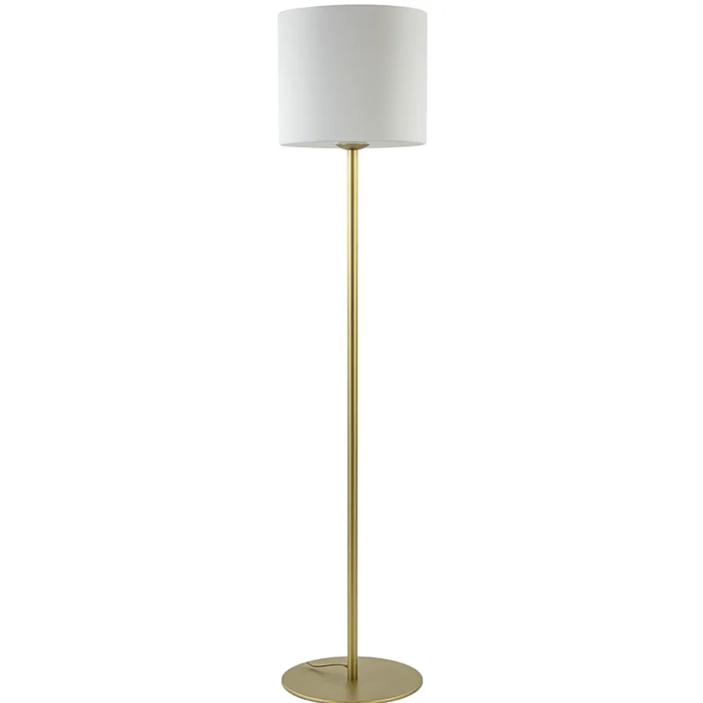 chique_vloerlamp_mat_goud_0.webp Discount Straluma Chique vloerlamp mat goud met mat witte glazen kap