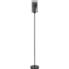 chique_vloerlamp_mat_zwar_0.webp Store Straluma Chique vloerlamp mat zwart met smoke glas cilinder