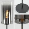 chique_vloerlamp_mat_zwar_2.webp Store Straluma Chique vloerlamp mat zwart met smoke glas cilinder