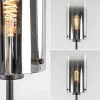 chique_vloerlamp_mat_zwar_3.webp Store Straluma Chique vloerlamp mat zwart met smoke glas cilinder