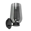 Fashion Straluma Chique wandlamp zwart marmer met smoke glas