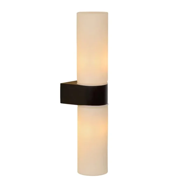 cilinder_badkamerlamp_zwa_1.webp Flash Sale Straluma Cilinder badkamerlamp zwart met opaal glas IP44