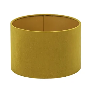 cilinder_kap_fluweel_oker_0.webp Store Straluma Cilinder kap fluweel oker geel met goud 25 cm