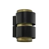 cilinder_wandlamp_g_mat_z_0.webp Best Straluma Cilinder wandlamp G9 mat zwart met goud