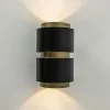 cilinder_wandlamp_g_mat_z_2.webp Best Straluma Cilinder wandlamp G9 mat zwart met goud