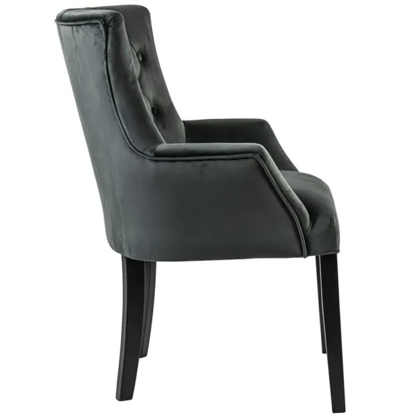 comfortabele_armstoel_don_2.webp Discount Straluma Comfortabele armstoel donker grijs met zwarte poot