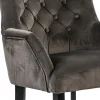 Hot Straluma Comfortabele armstoel donker taupe met zwarte poot