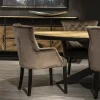 Hot Straluma Comfortabele armstoel donker taupe met zwarte poot