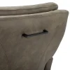 comfortabele_armstoel_oli_3.webp Store Straluma Comfortabele armstoel olijf groen met wieltjes en handgreep