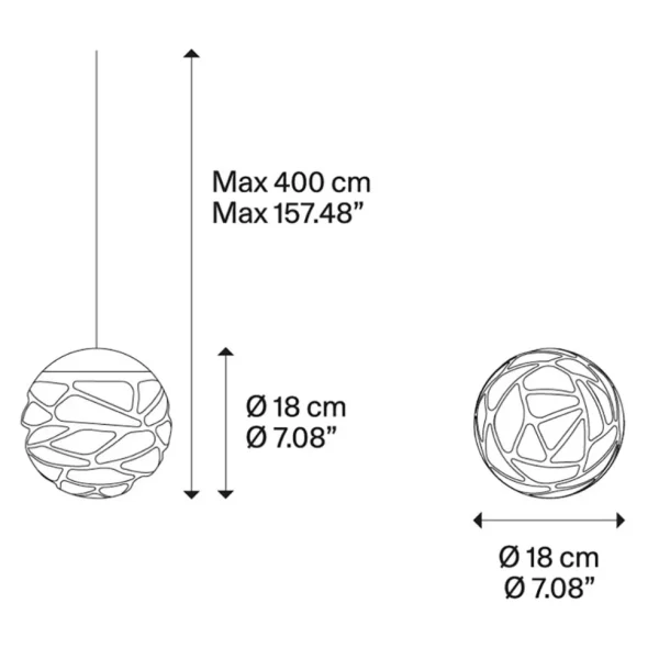 Store Straluma Design hanglamp Kelly cluster LED zwart