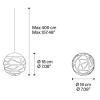 design_hanglamp_kelly_clu_1.webp Clearance Straluma Design hanglamp Kelly cluster LED champagne