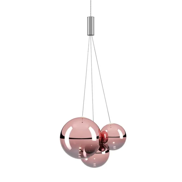 design_hanglamp_random_ro_0.webp Outlet Straluma Design hanglamp Random rose goud glas inclusief LED