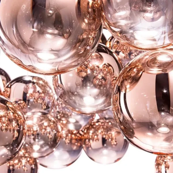 design_hanglamp_random_ro_2.webp Outlet Straluma Design hanglamp Random rose goud glas inclusief LED