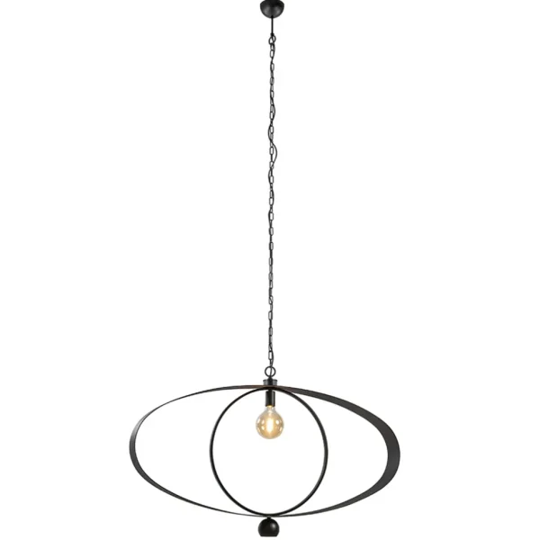 design_hanglamp_textured__1.webp New Straluma Design hanglamp textured black ovaal