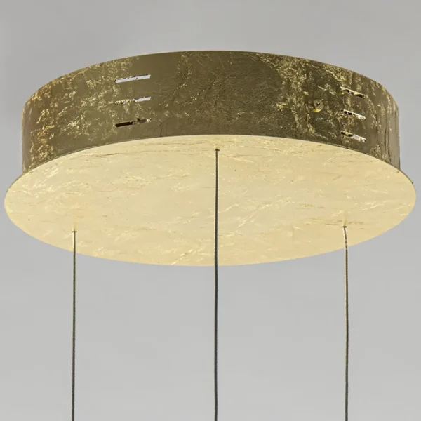 design_led_hanglamp_licht_2.webp Flash Sale Straluma Design LED hanglamp 3-lichts rond goldleaf