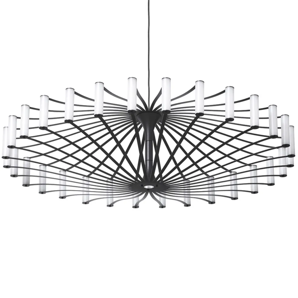 design_led_hanglamp_wheel_0.webp Discount Straluma Design LED hanglamp Wheel zwart 75 cm