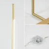 Clearance Straluma Design LED vloerlamp goud verstelbaar