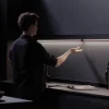design_led_wandlamp_zwart_4-1.webp Flash Sale Straluma Design LED wandlamp zwart met Gesture Control 90 cm